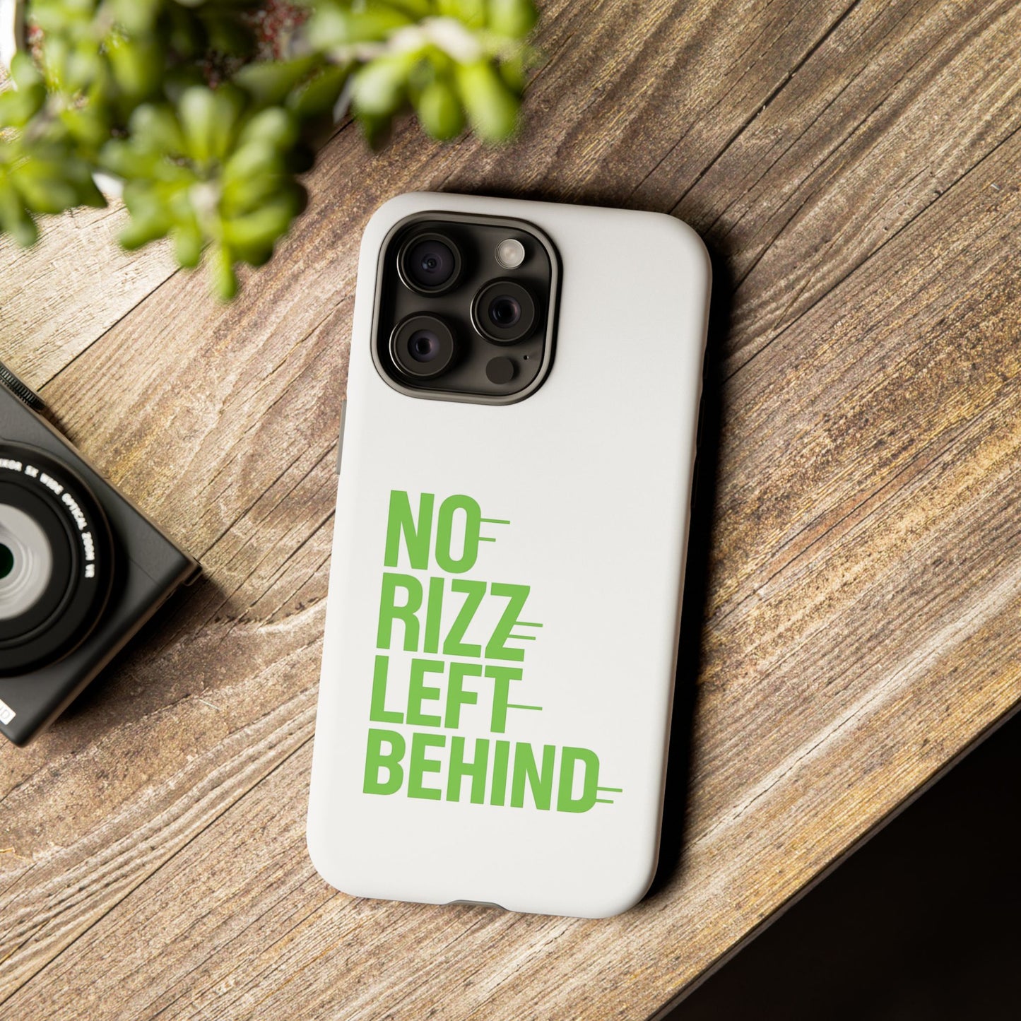 copy of tough cases - no rizz left behind phone case for ultimate protection and style, impact-resistant, dual layer, vibrant design, perfect gift for adults