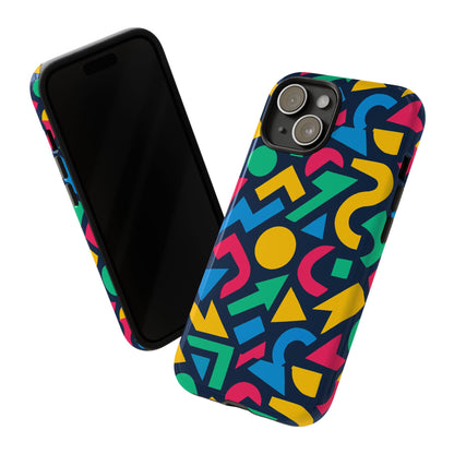 Vibrant 3D Geometric Print Phone Case for Men and Women – Stylish Protection with Multicolour Design, Compatible with iPhone 13, 14, 15 & 16 – All Models Including Pro, Pro Max & Plus