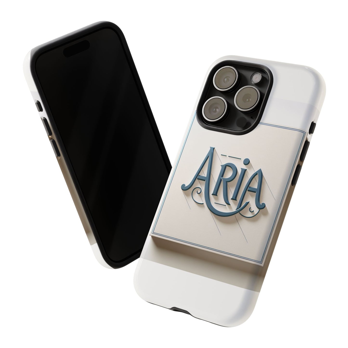 3d textured phone case in elegant blue and white design for stylish protection compatible with iphone 13, 14, 15 & 16 – all models including pro, pro max & plus