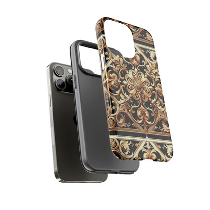Pattern Image 5 Vibrant Anime Comic Style Shockproof Phone Case with Ornate Baroque Design Compatible with iPhone 13, 14, 15 & 16 – all models including Pro, Pro Max & Plus