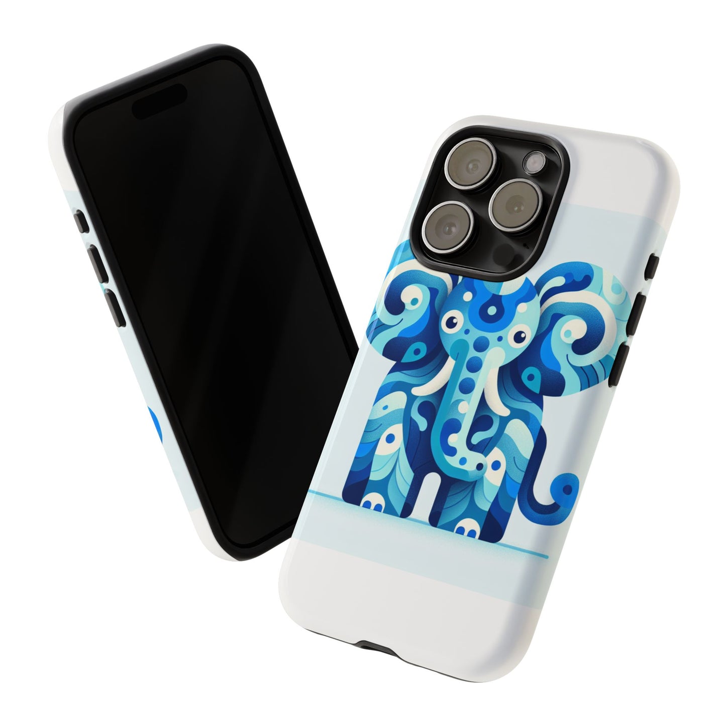 vibrant 3d protective phone case with artistic elephant design for unique expression compatible with iphone 13, 14, 15 & 16 – all models including pro, pro max & plus