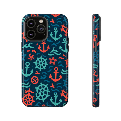 Vibrant Nautical Multicolour 3D Wrap Protective Phone Case with Retro Design for Men and Women Stylish Accessory Compatible with iPhone 13, 14, 15 & 16 – All Models Including Pro, Pro Max & Plus