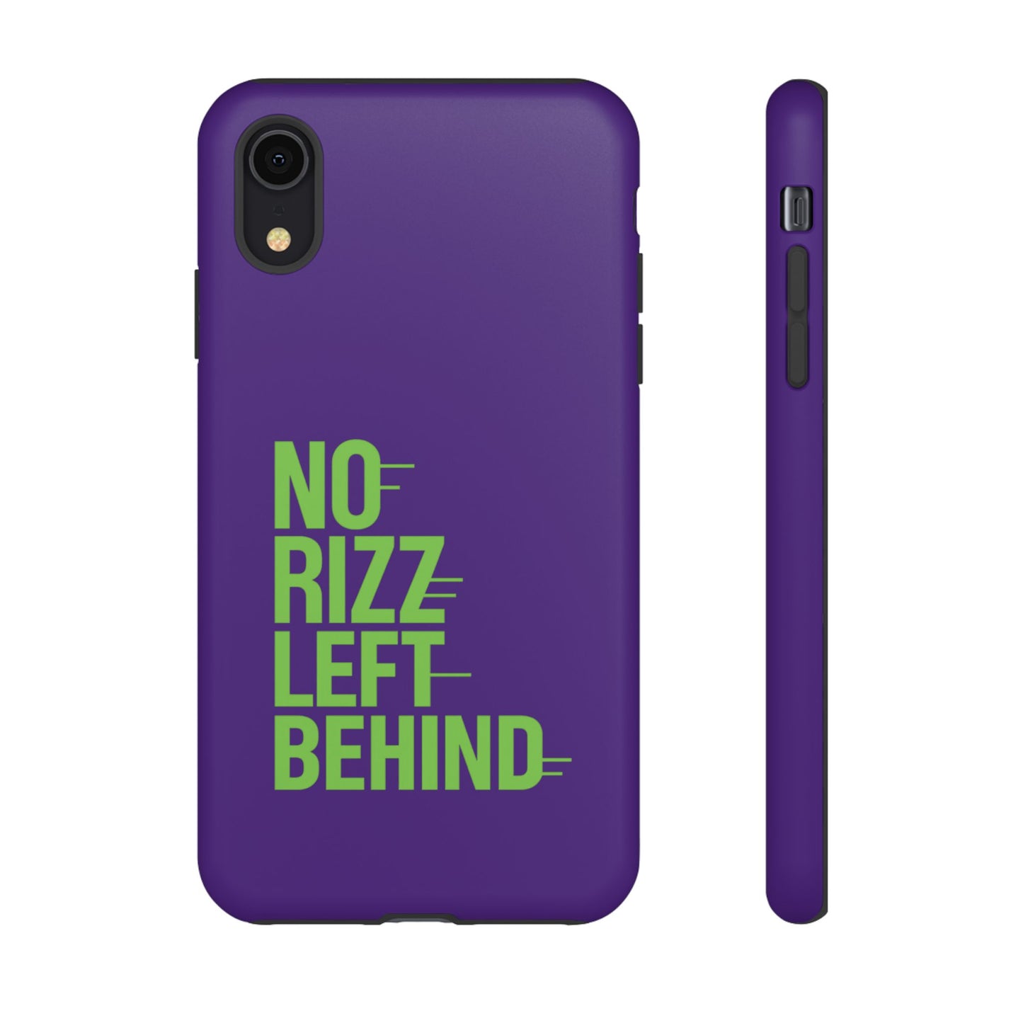tough phone case - no rizz left behind - durable, stylish protection for active lifestyles - impact-resistant, dual layer, shock-absorbing tpu - perfect gift for tech lovers