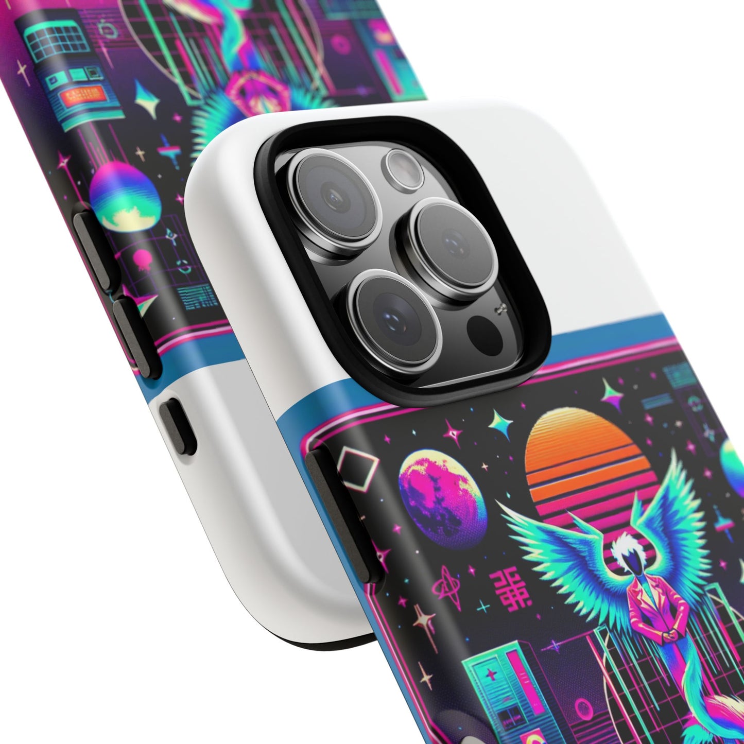 mewing and manifesting vibrant 3d protective phone case