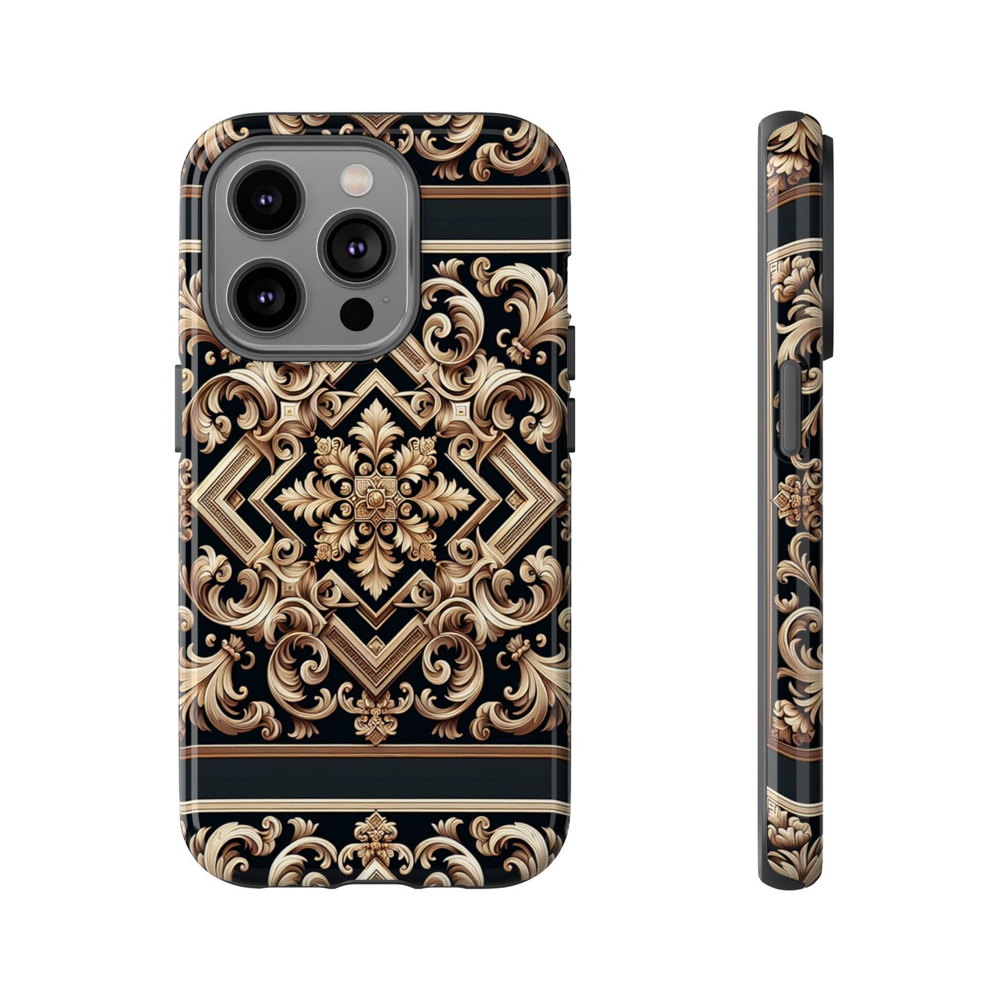 pattern image 10 vibrant 3d phone case for anime and comic fans with baroque design compatible with iphone 13, 14, 15 & 16 – all models including pro, pro max & plus