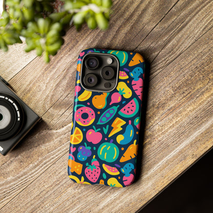 Vibrant 3D Fruit Pattern Protective Phone Case Colourful Accessory for Stylish Individuals Compatible with iPhone 13, 14, 15 & 16 – all models including Pro, Pro Max & Plus
