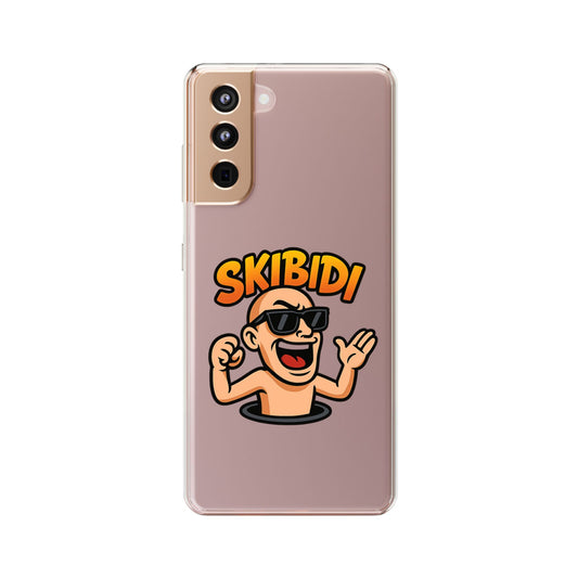 Funny SKIBIDI Clear Phone Case - Stylish & Protective Accessory for iPhone and Samsung - Vibrant Design, Slim Fit, Shock-Absorbing, Scratch-Resistant, Perfect Gift for Tech Lovers