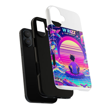 W Rizz L Sleep Schedule Protective Phone Case for Anime Lovers