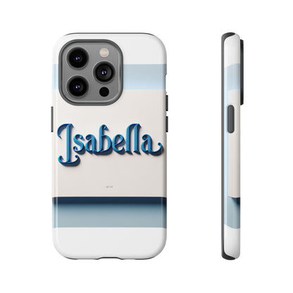 Vibrant 3D Blue Alphabet Design Protective Phone Case Stylish Accessory for Men and Women Unique Phone Cover Compatible with iPhone 13, 14, 15 & 16 – all models including Pro, Pro Max & Plus