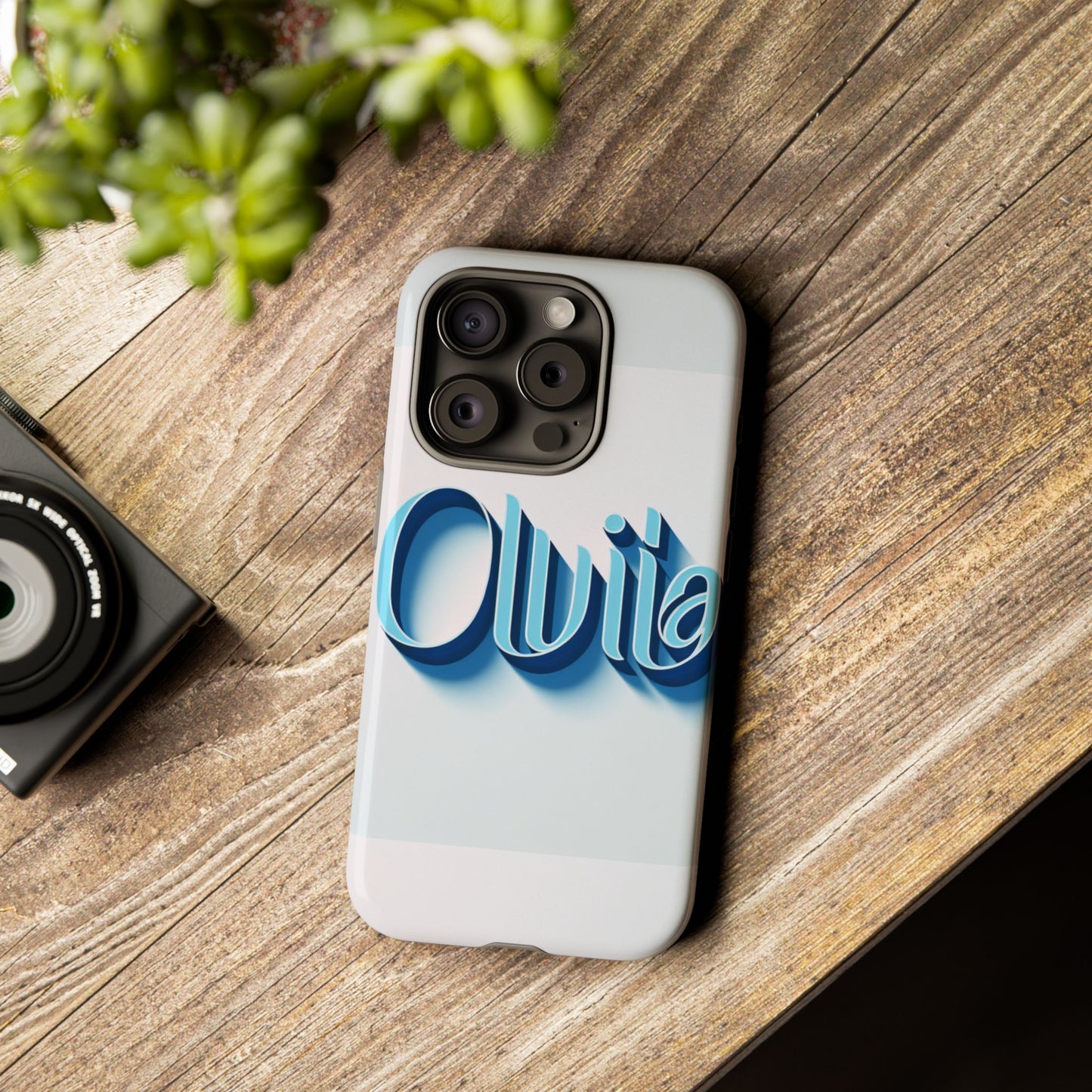 olivia blue anime comic style 3d wrap shockproof phone case for women and girls durable uv protected silicone cover with glossy or matte finish