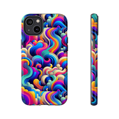 Pink Pattern Image 9 Phone Case with 3D Wrap and Shock Protection for Smartphones