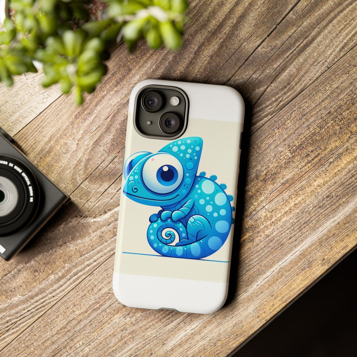 vibrant 3d cartoon chameleon phone case for adults and teens stylish protection compatible with iphone 13, 14, 15 & 16 – all models including pro, pro max & plus