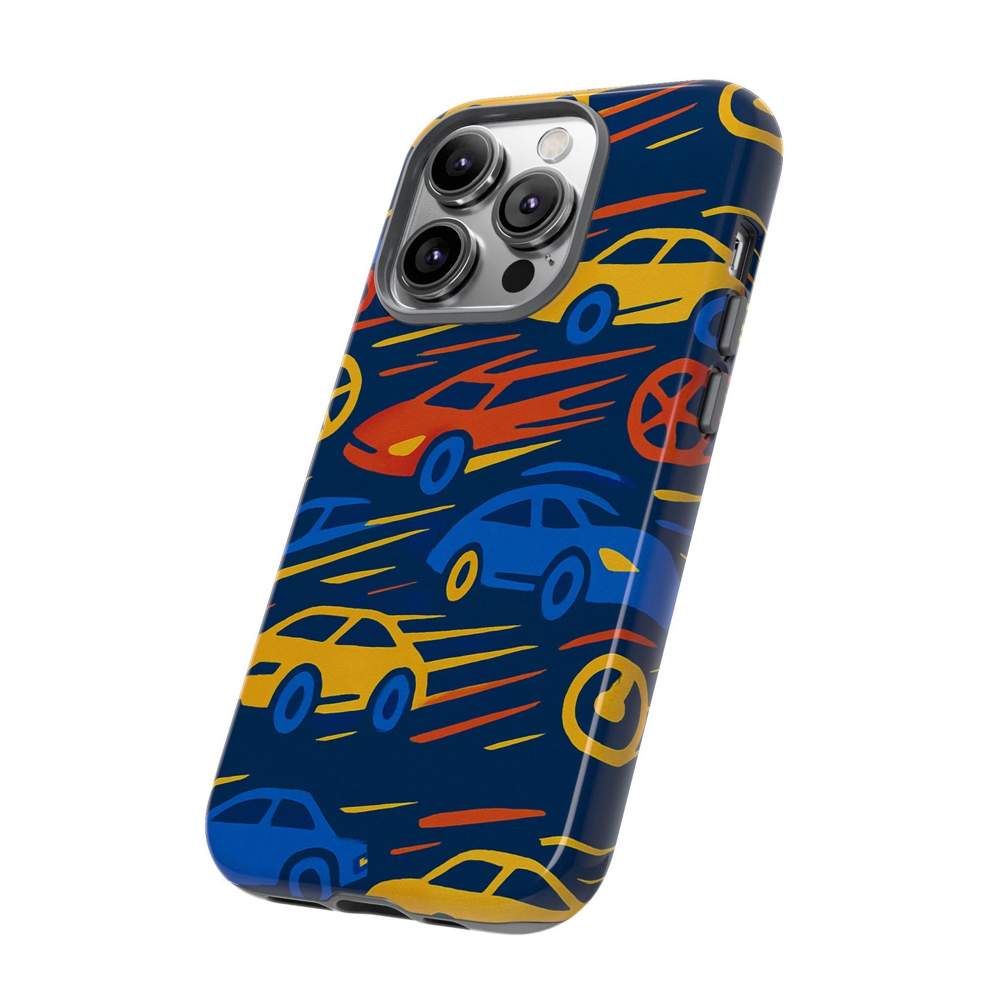 vibrant 3d car design protective phone case for smartphones stylish accessory for expressive individuals compatible with iphone 13, 14, 15 & 16 – all models including pro, pro max & plus