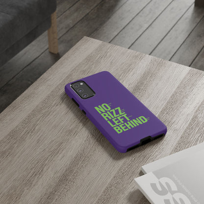 Tough Phone Case - No Rizz Left Behind - Durable, Stylish Protection for Active Lifestyles - Impact-Resistant, Dual Layer, Shock-Absorbing TPU - Perfect Gift for Tech Lovers