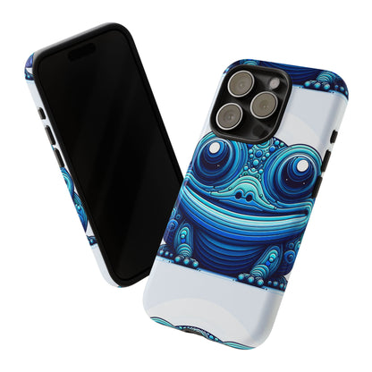 Cool Blue Animal Create 4 3D Wrap Protective Phone Case for Smartphones with Vibrant Animal Design and Shock Absorption