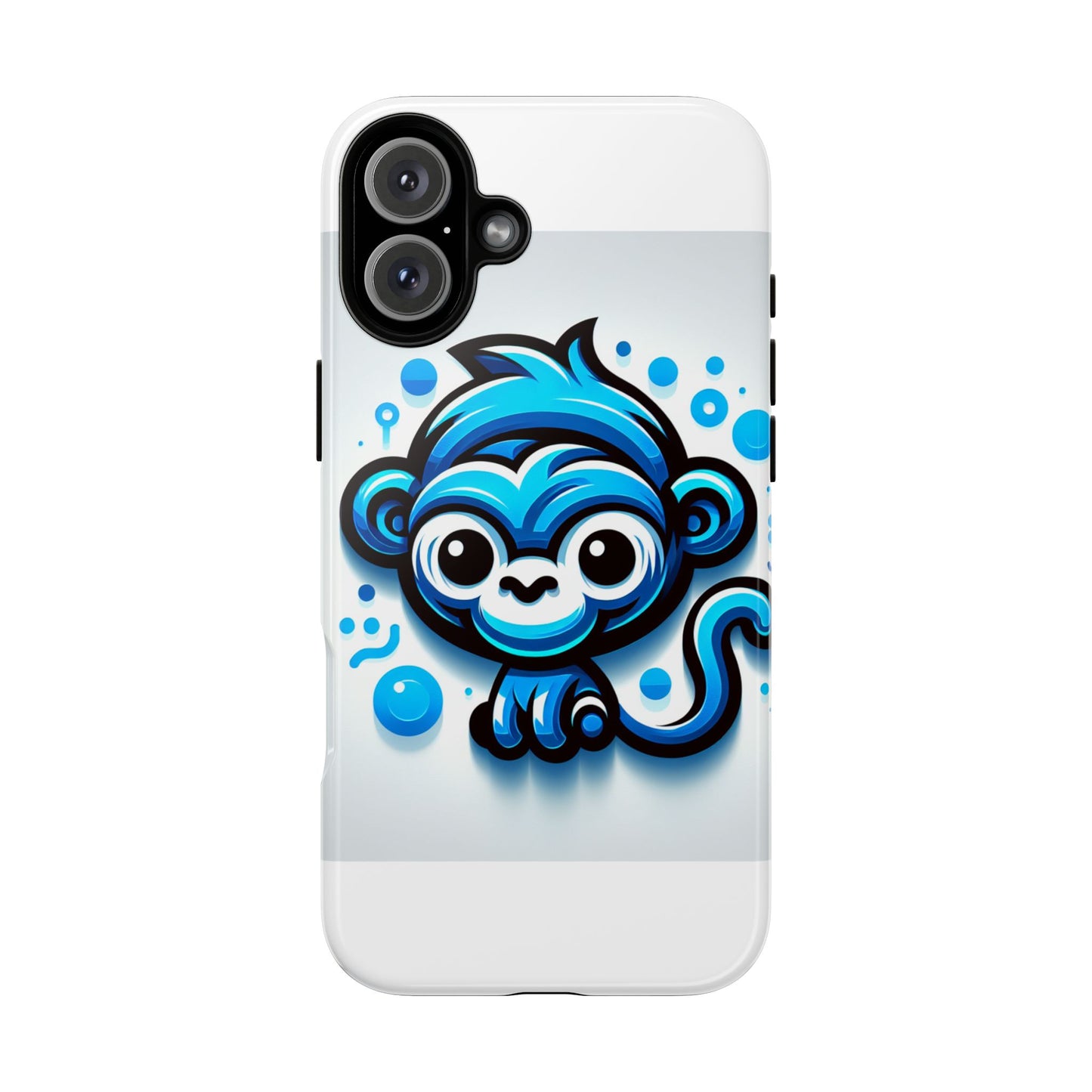 vibrant 3d wrap protective phone case with fun blue monkey design – stylish accessory for men and women – compatible with iphone 13, 14, 15 & 16 – all models including pro, pro max & plus