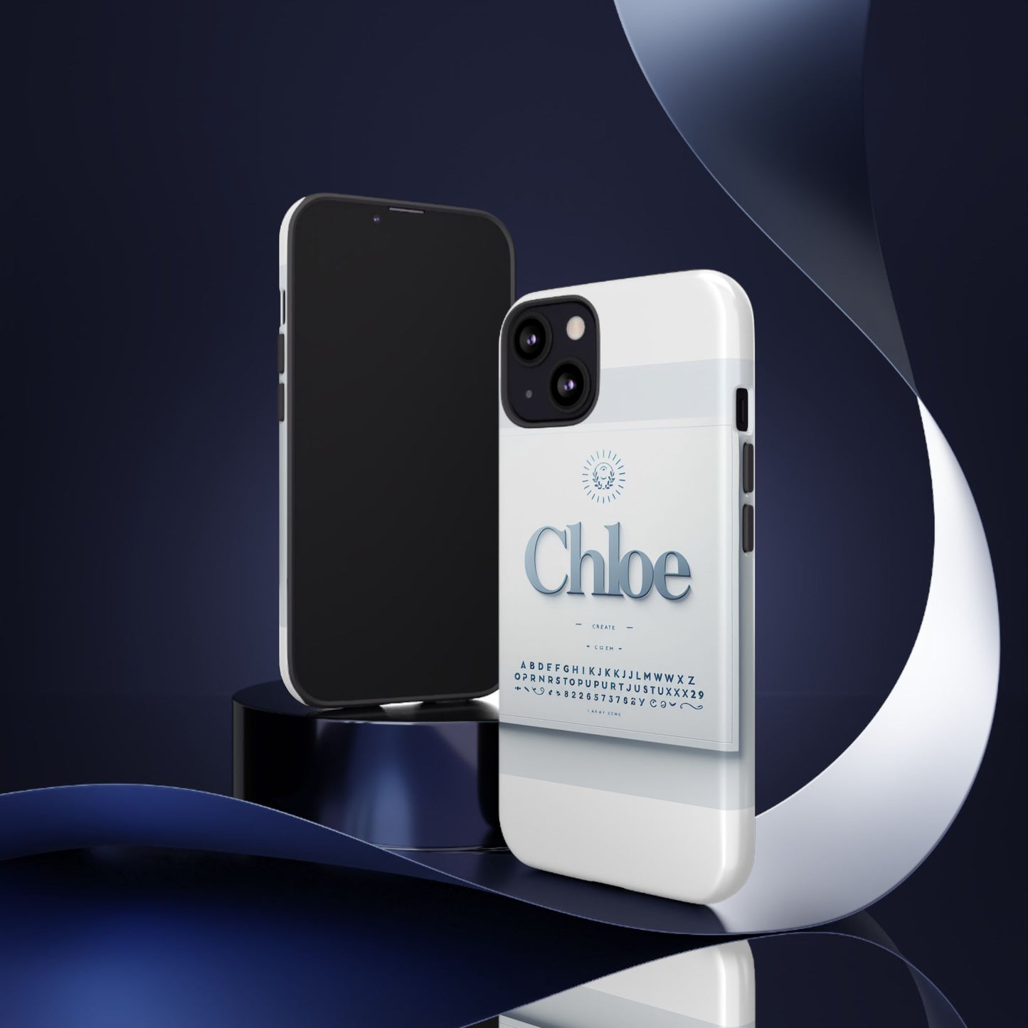 vibrant 3d protective phone case with playful blue alphabet design stylish accessory for self-expression compatible with iphone 13, 14, 15 & 16 – all models including pro, pro max & plus