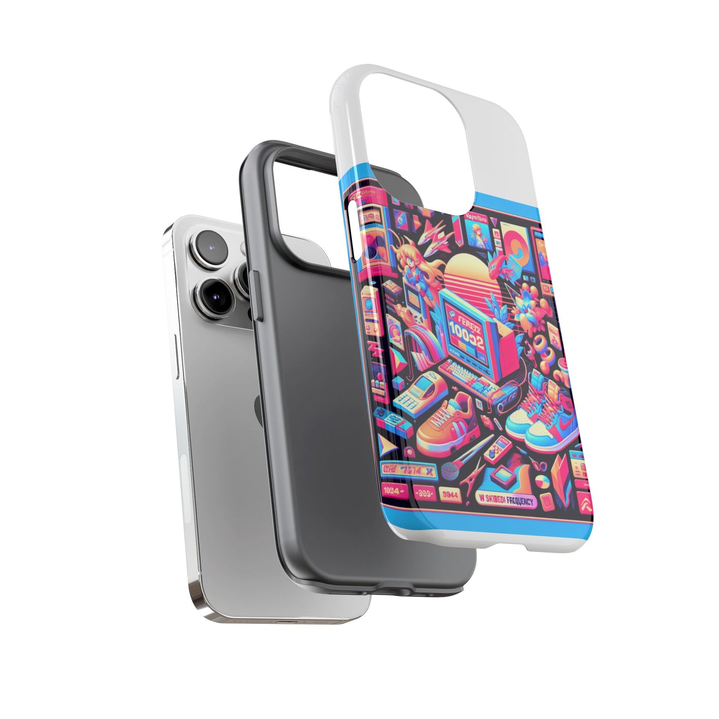 w skibidi frequency 3d wrap protective phone case for anime lovers, durable tpu silicone, shock absorbing, uv protected, glossy or matte finish, unique gift idea