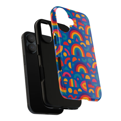 Rainbow 3D Wrap Protective Phone Case Stylish Accessory for Adults and Teens Compatible with iPhone 13, 14, 15 & 16 – All Models Including Pro, Pro Max & Plus