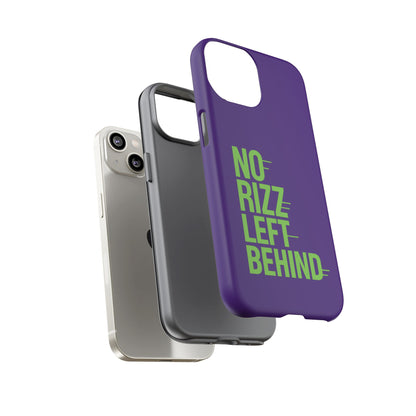 Tough Phone Case - No Rizz Left Behind - Durable, Stylish Protection for Active Lifestyles - Impact-Resistant, Dual Layer, Shock-Absorbing TPU - Perfect Gift for Tech Lovers