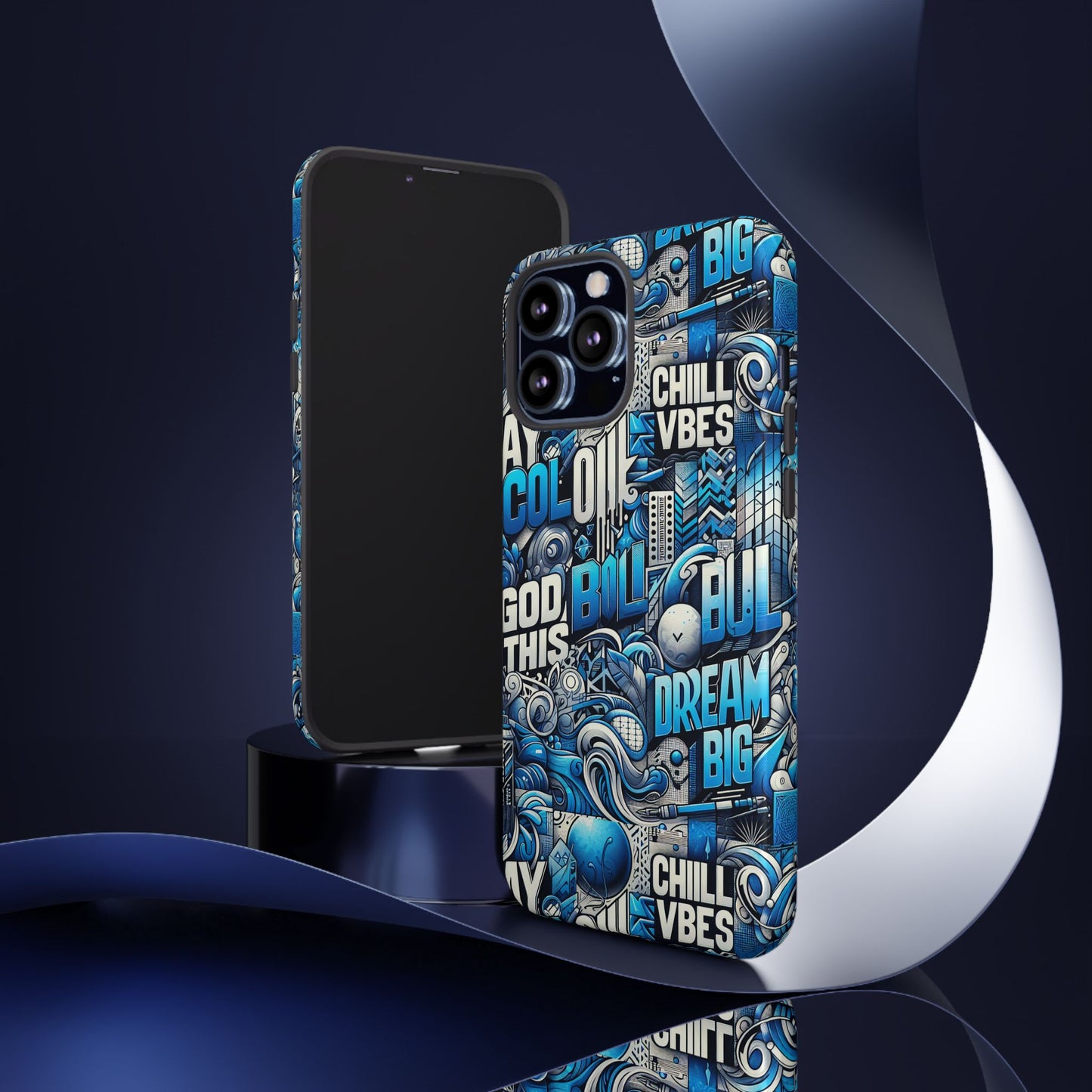 blue pattern image 28 design phone case for men women shockproof protective cover with 3d wrap and uv protection