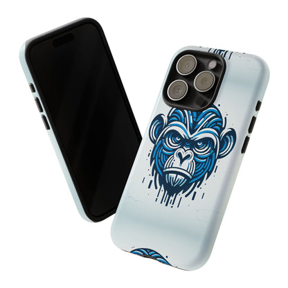 Blue Animal Create 21 3D Wrap Phone Case for Kids and Teens Shockproof UV Protected Durable Silicone Cover with Retro Anime and Comic Inspired Design