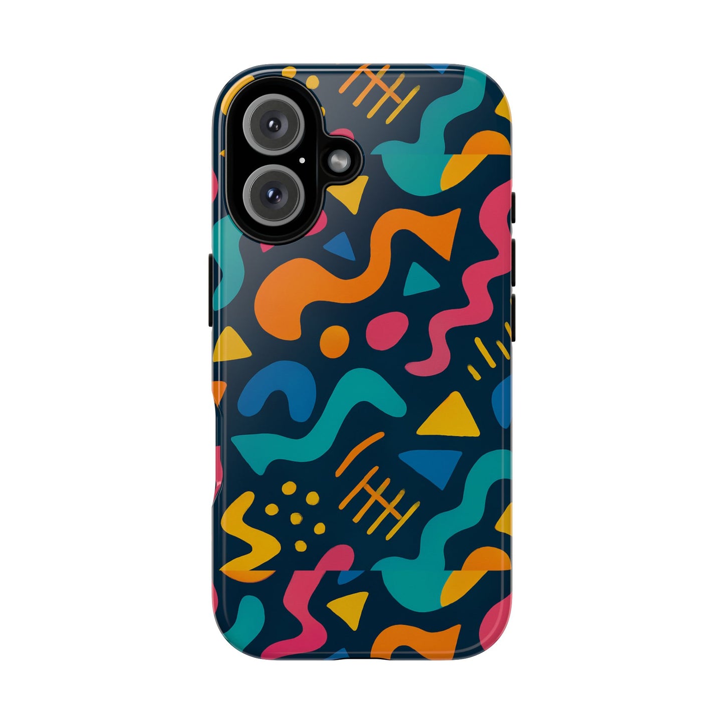 vibrant abstract protective phone case with bold 3d design for unique expression and stylish protection compatible with iphone 13, 14, 15 & 16 – all models including pro, pro max & plus
