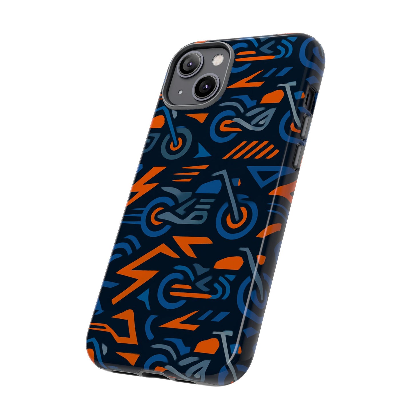 multicolour 3d wrap motorcycle protective phone case – vibrant design for stylish protection compatible with iphone 13, 14, 15 & 16 – all models including pro, pro max & plus