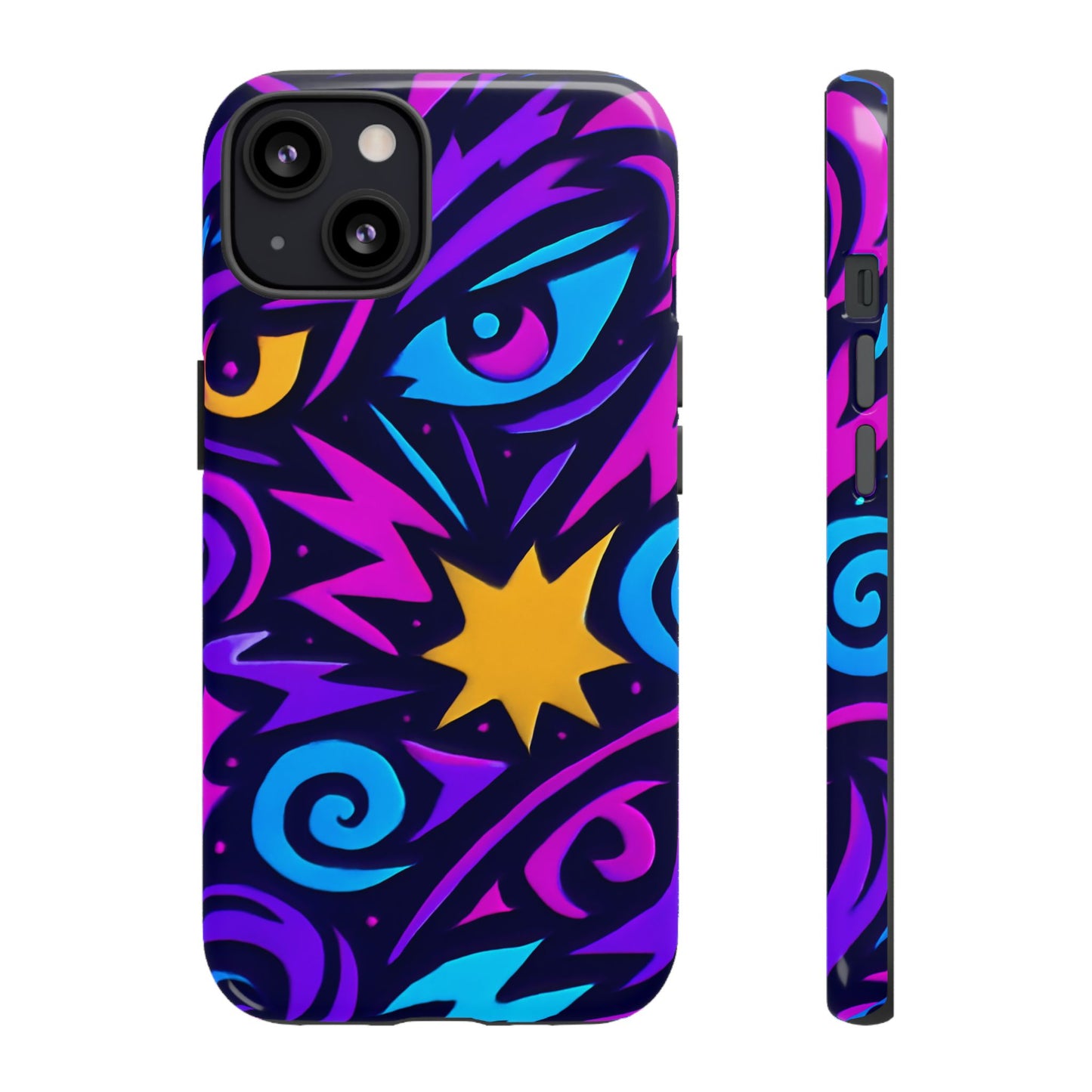 vibrant multicolour 3d wrap phone case for stylish protection and unique expression – compatible with iphone 13, 14, 15 & 16 – all models including pro, pro max & plus
