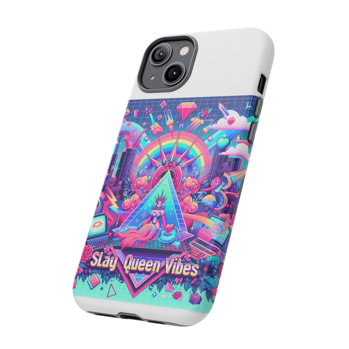slay queen vibes 3d wrap protective phone case for women