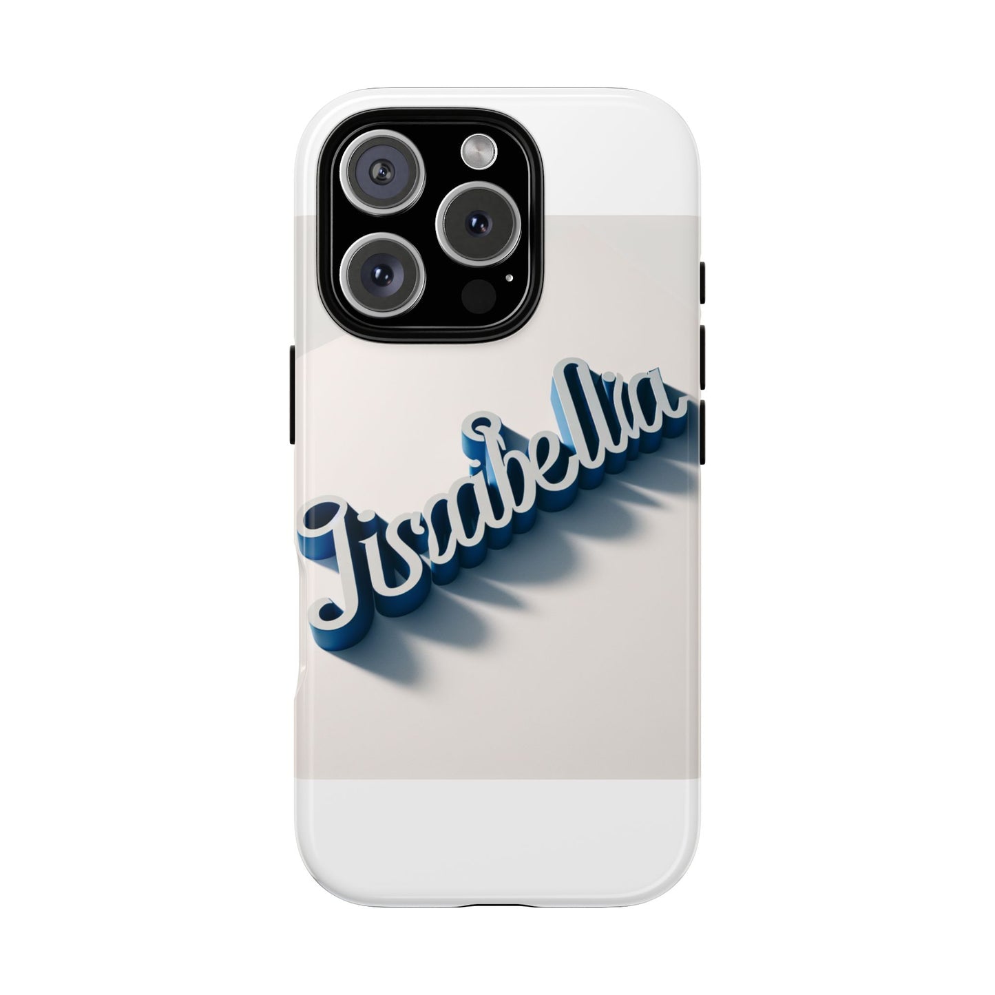 vibrant 3d alphabet design protective phone case in blue for unique style and self-expression compatible with iphone 13, 14, 15 & 16 – all models including pro, pro max & plus