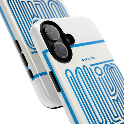 Vibrant 3D Wrap Phone Case in Blue Alphabet Design for Stylish Protection Compatible with iPhone 13, 14, 15 & 16 – All Models Including Pro, Pro Max & Plus