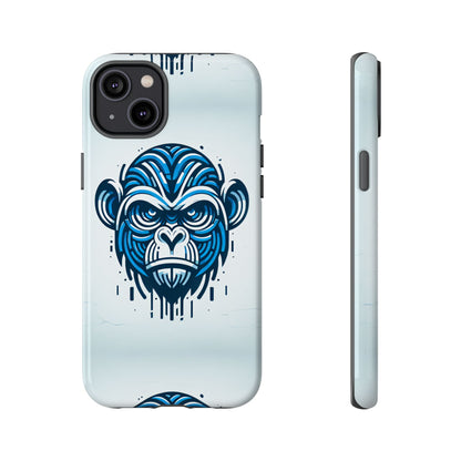 Blue Animal Create 21 3D Wrap Phone Case for Kids and Teens Shockproof UV Protected Durable Silicone Cover with Retro Anime and Comic Inspired Design