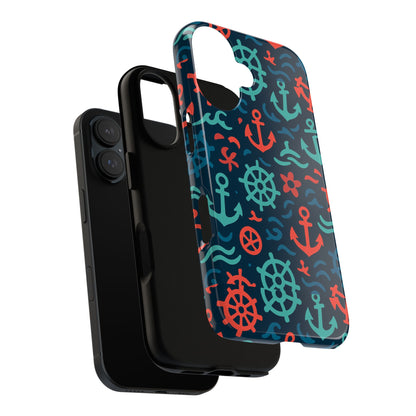 Vibrant Nautical Multicolour 3D Wrap Protective Phone Case with Retro Design for Men and Women Stylish Accessory Compatible with iPhone 13, 14, 15 & 16 – All Models Including Pro, Pro Max & Plus