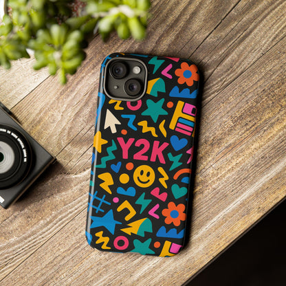 Vibrant Y2K Design 3D Wrap Protective Phone Case for Unique Style and Fashion Accessory Compatible with iPhone 13, 14, 15 & 16 – all models including Pro, Pro Max & Plus