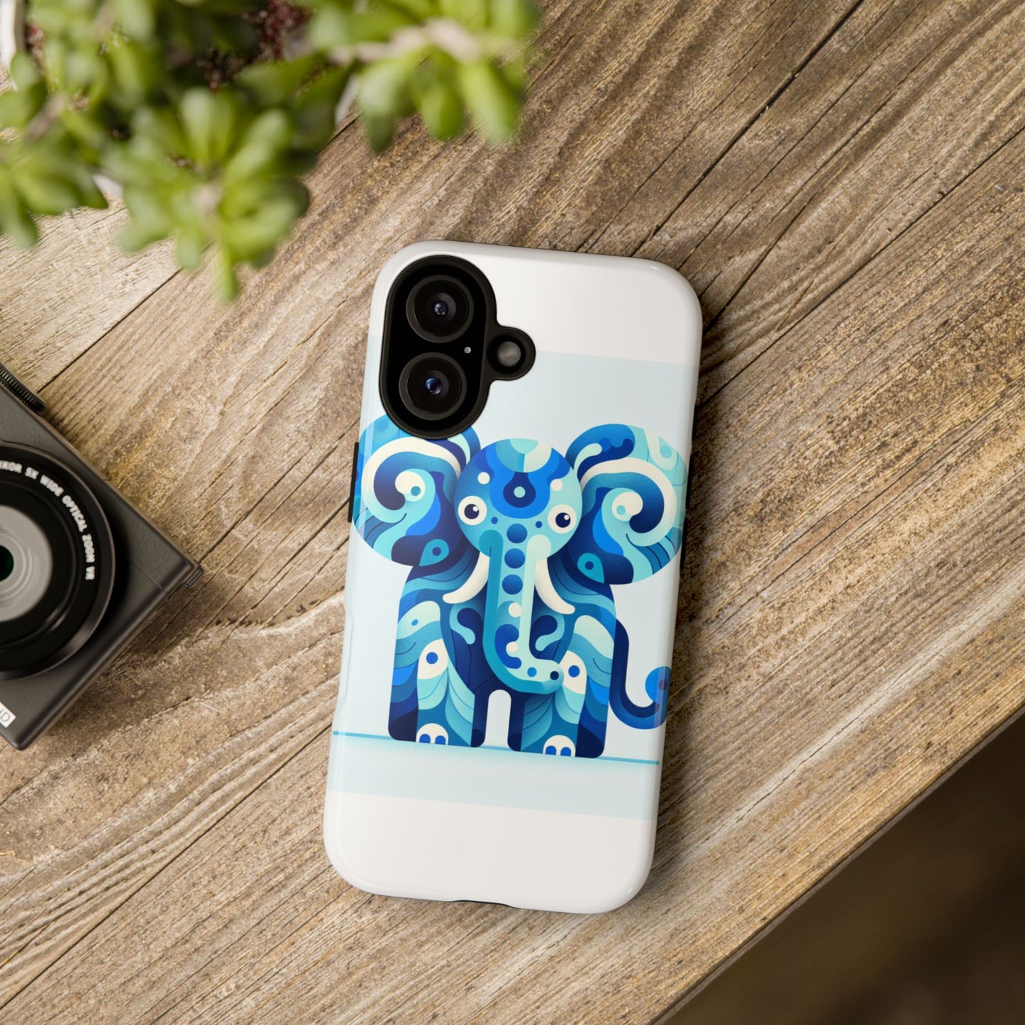 vibrant 3d protective phone case with artistic elephant design for unique expression compatible with iphone 13, 14, 15 & 16 – all models including pro, pro max & plus