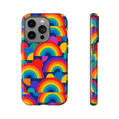 Multicolour Rainbow Design Protective Phone Case – Stylish 3D Wrap Finish for Unique Expression – Compatible with iPhone 13, 14, 15 & 16 – All Models Including Pro, Pro Max & Plus