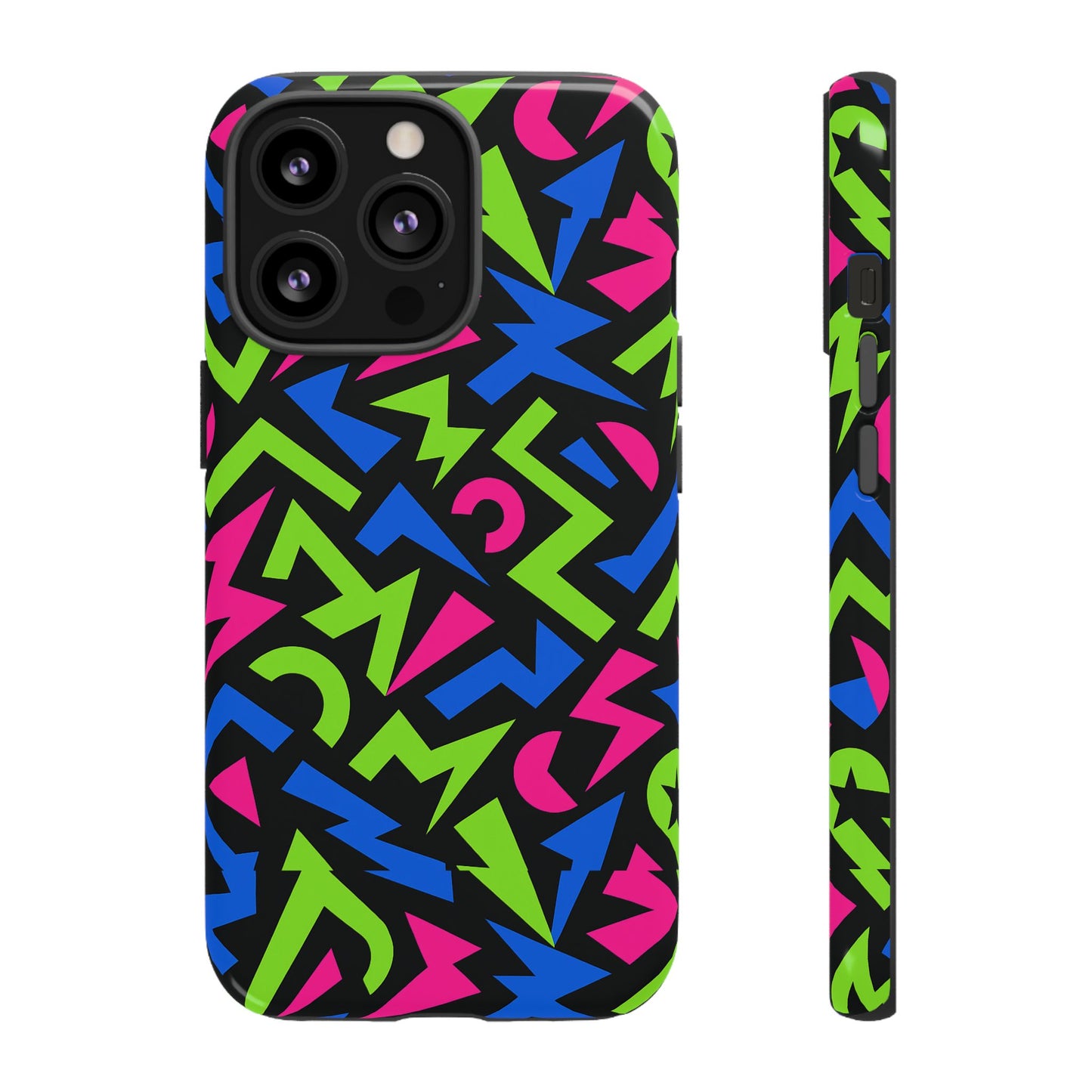 y2k multicolour 4 protective phone case with 3d design – stylish protection for unisex smartphones compatible with iphone 13, 14, 15 & 16 – all models including pro, pro max & plus