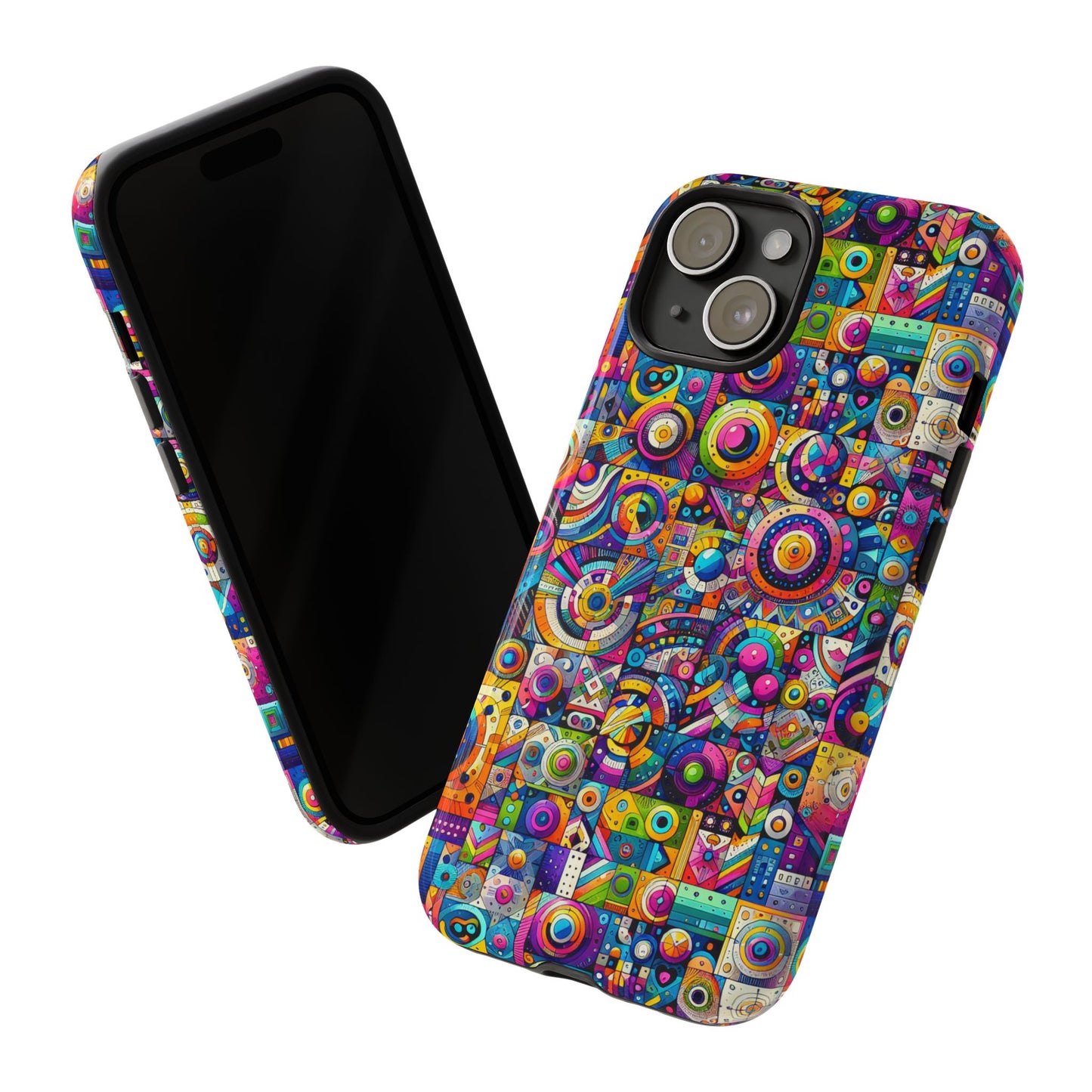 pattern image 3 vibrant shockproof phone case for anime and comic fans - stylish protection and colourful art finish – compatible with iphone 13, 14, 15 & 16 – all models including pro, pro max & plus