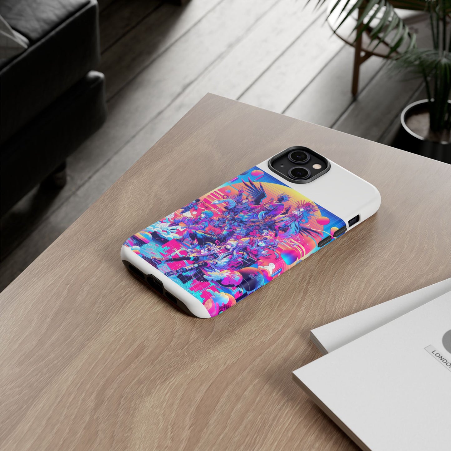 zero npc energy vibrant 3d protective phone case for anime lovers