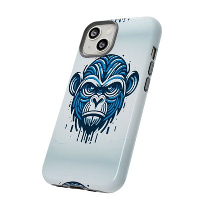 Blue Animal Create 21 3D Wrap Phone Case for Kids and Teens Shockproof UV Protected Durable Silicone Cover with Retro Anime and Comic Inspired Design