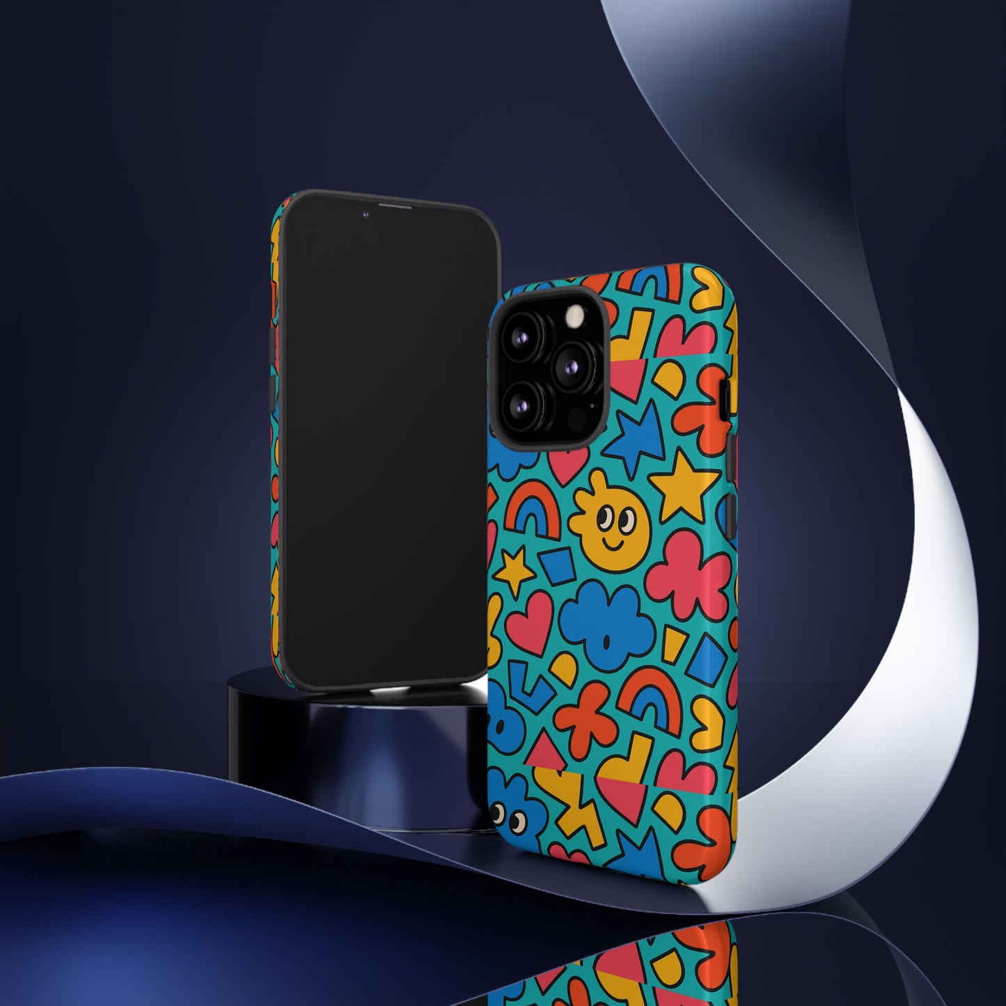 vibrant cartoon 3d wrap protective phone case with fun playful design for smartphone lovers compatible with iphone 13, 14, 15 & 16 – all models including pro, pro max & plus