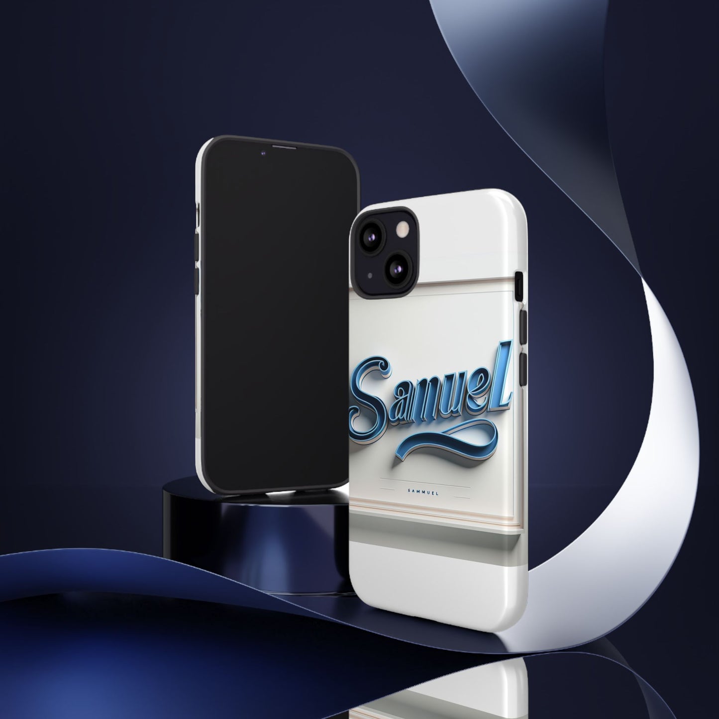 stylish blue 3d wrap protective phone case for smartphones – unique accessory for creative individuals compatible with iphone 13, 14, 15 & 16 – all models including pro, pro max & plus