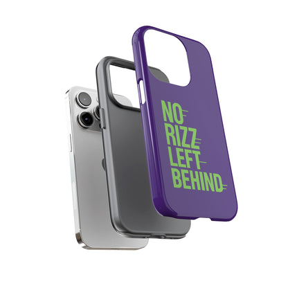 Tough Phone Case - No Rizz Left Behind - Durable, Stylish Protection for Active Lifestyles - Impact-Resistant, Dual Layer, Shock-Absorbing TPU - Perfect Gift for Tech Lovers
