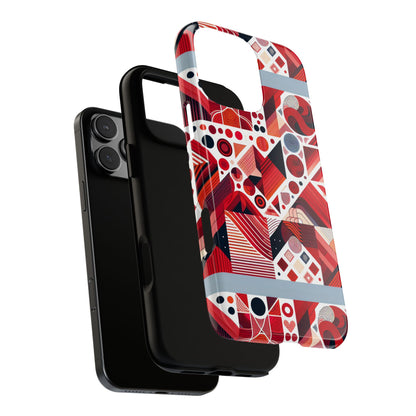 Pattern Image 8 Vibrant Shockproof Phone Case for Kids and Teens with Abstract Geometric Design Compatible with iPhone 13, 14, 15 & 16 – all models including Pro, Pro Max & Plus