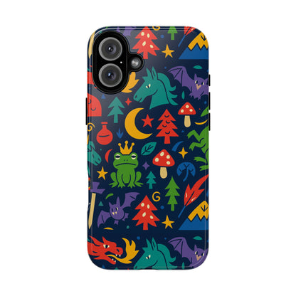 Vibrant 3D Wrap Protective Phone Case with Playful Fantasy Design for Unique Smartphone Accessories Compatible with iPhone 13, 14, 15 & 16 – all models including Pro, Pro Max & Plus