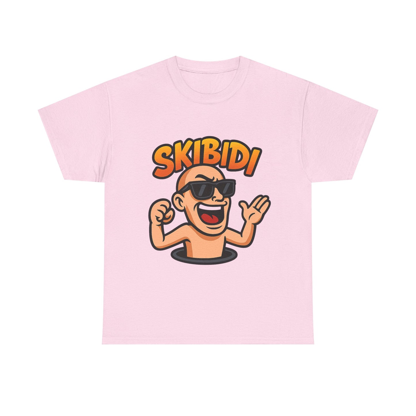 skibidi unisex heavy cotton tee – fun graphic t-shirt for casual wear, stylish and comfortable tee for everyday outfits, perfect gift for friends and family.