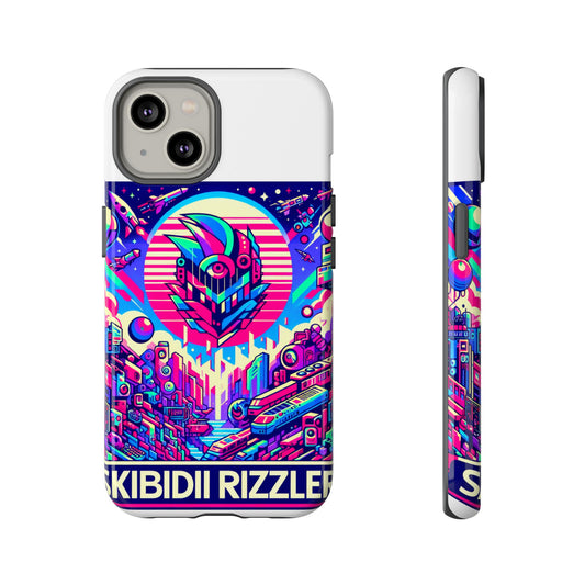 Skibidi Rizzler Protective Phone Case with 3D Wrap Design, Shock Absorbing TPU Silicone, UV Protected, Ideal Gift for Anime and Comic Culture Fans