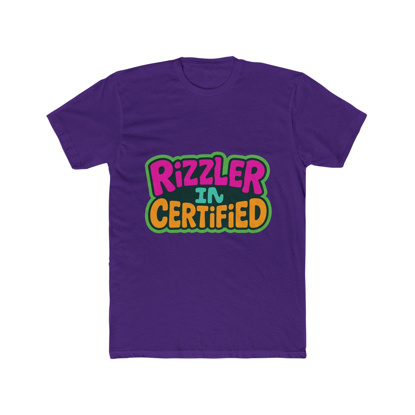rizzler in certified multicolor meme unisex t-shirt - fun graphic tee for casual wear and statement looks