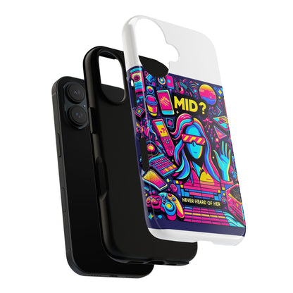 Mid Never Heard Of Her 3D Wrap Protective Phone Case for Anime and Comic Lovers, Durable Shock Absorption, UV Protected, Glossy or Matte Finish